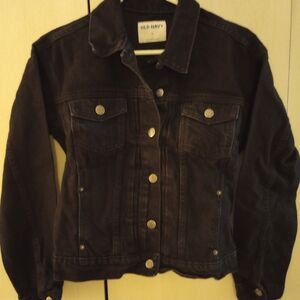 Relaxed Classic Black Denim Jacket